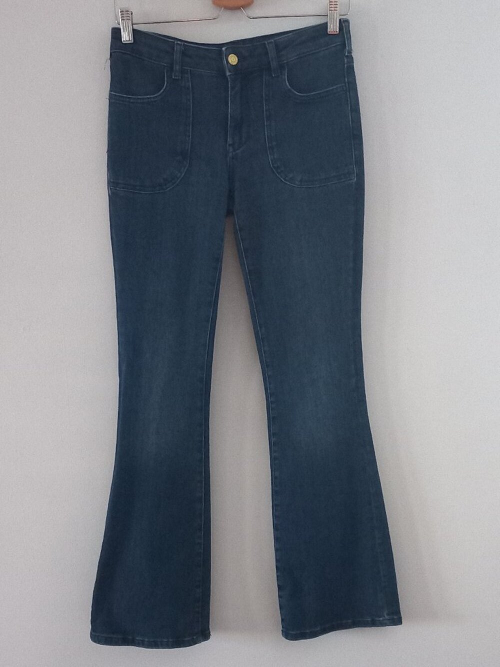 PILCRO ANTHROPOLOGIE Bootcut Flare jeans with patch pockets 26